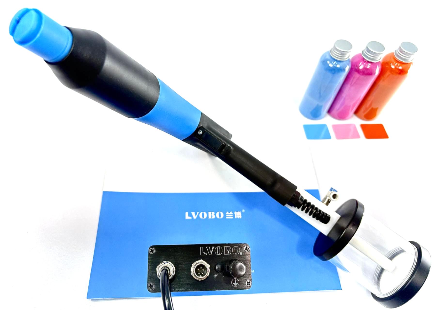 Small-sized powder coating gun