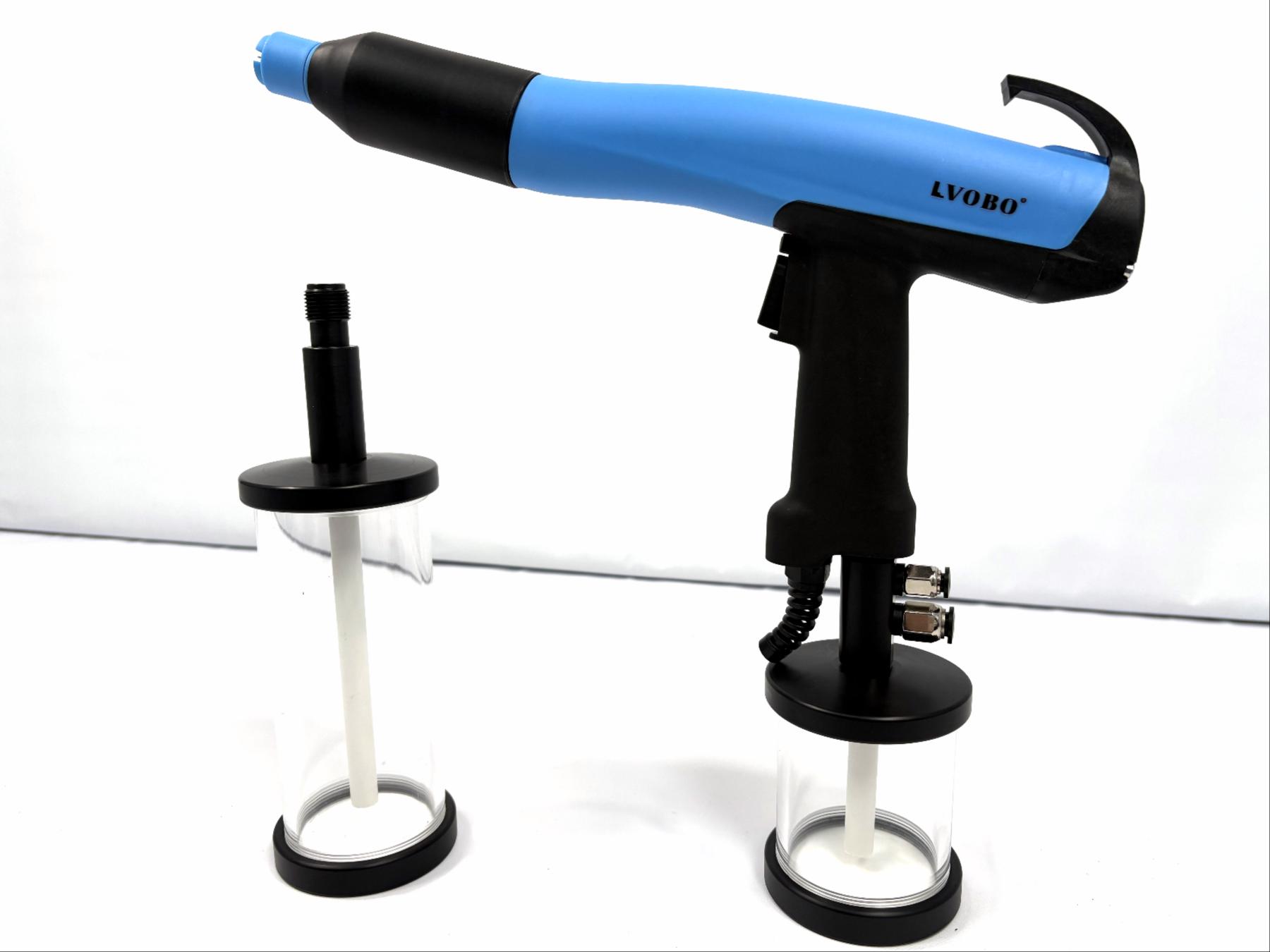 Lab-scale powder coating gun