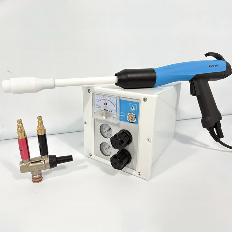 Powder friction static spray gun