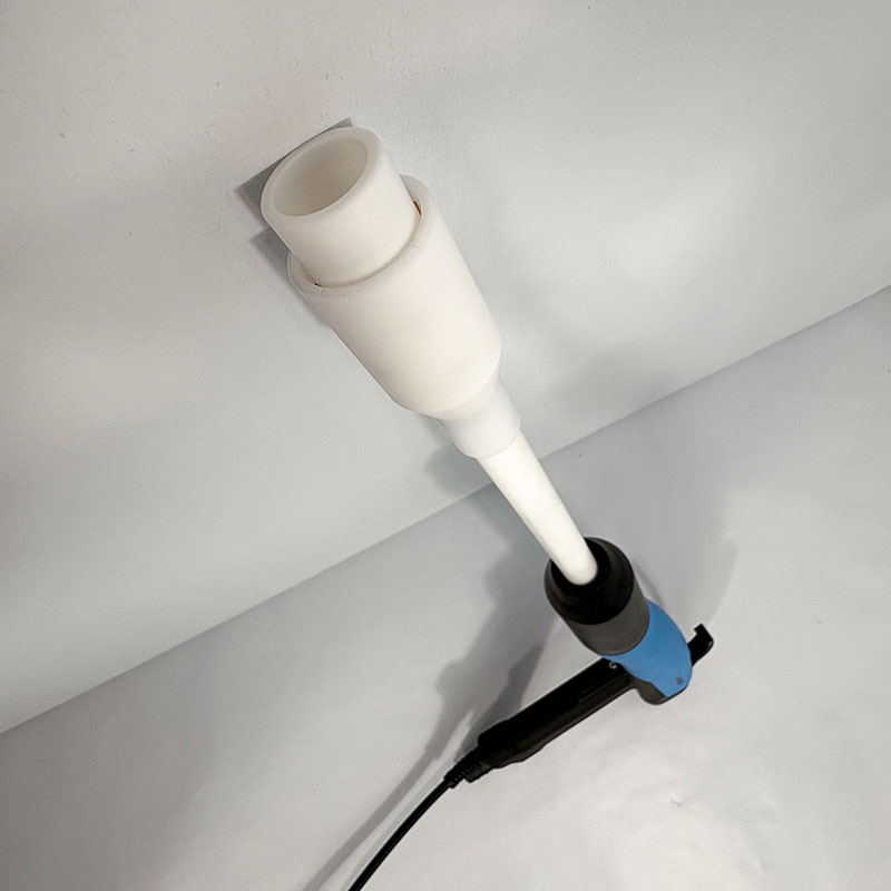 Friction electrostatic spray gun