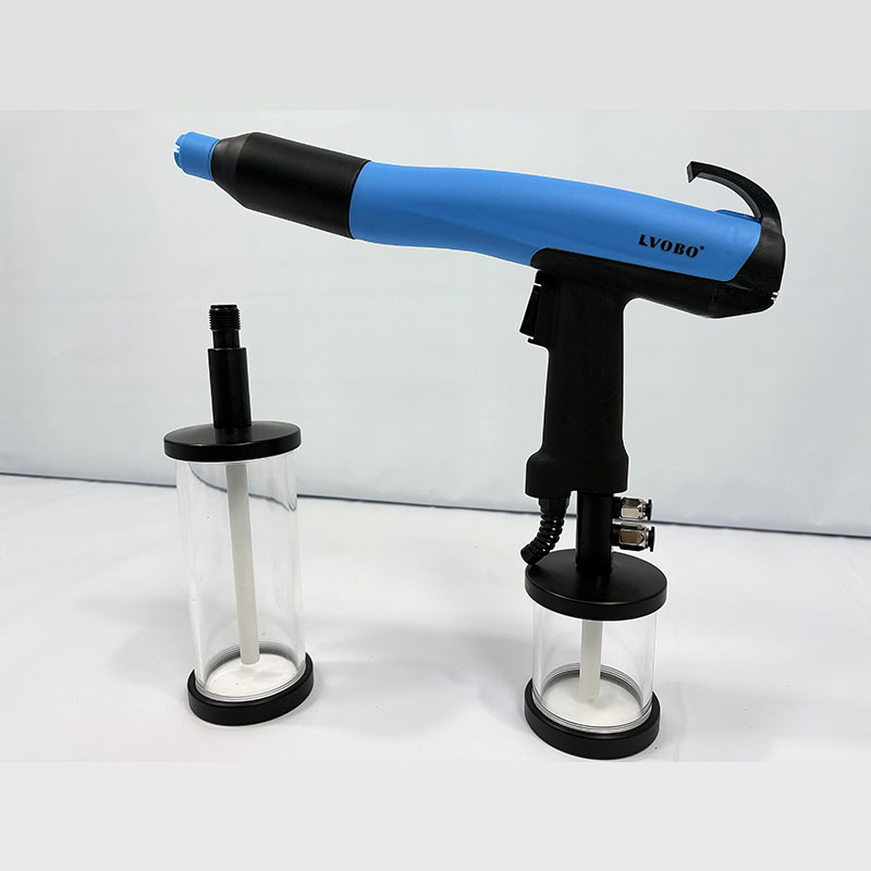 Powder electrostatic spray gun