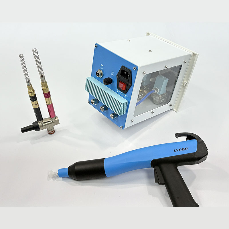 Powder electrostatic spray gun